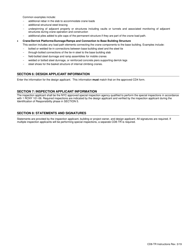 Instructions for Form CD8-TR Technical Report: Identification of Special Inspections - New York City, Page 2