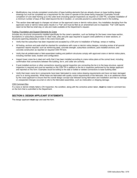 Instructions for Form CD8 Technical Report: Statement of Responsibility - New York City, Page 2