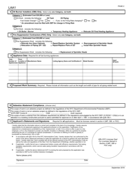 Form LAA1 Limited Alteration Application for Plumbing, Oil Burning, or Fire Suppression - New York City, Page 2
