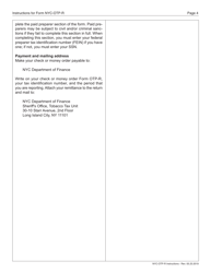 Instructions for Form OTP-R Nyc Other Tobacco Products Tax Return (Otp) - New York City, Page 4