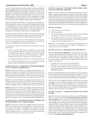 Instructions for Form NYC-2.5A Computation of Receipts Factor - New York City, Page 8