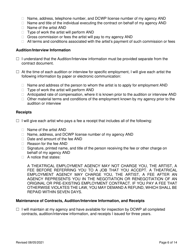 Theatrical Employment Agency Self-certification - New York City, Page 6
