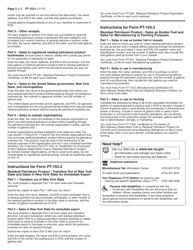 Instructions for Form PT-103, PT-103.1, PT-103.2, PT-103.3 - New York, Page 2