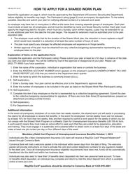Form UB-400 Shared Work Plan Application - Arizona, Page 4