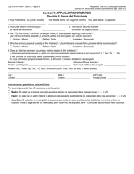 Form CSE-0167A-S Solicitud Del Titulo IV-D Para Servicios De Sustento Para Menores Y Los Derechos Y Responsabilidades Del Solicitante - Arizona (English/Spanish), Page 9