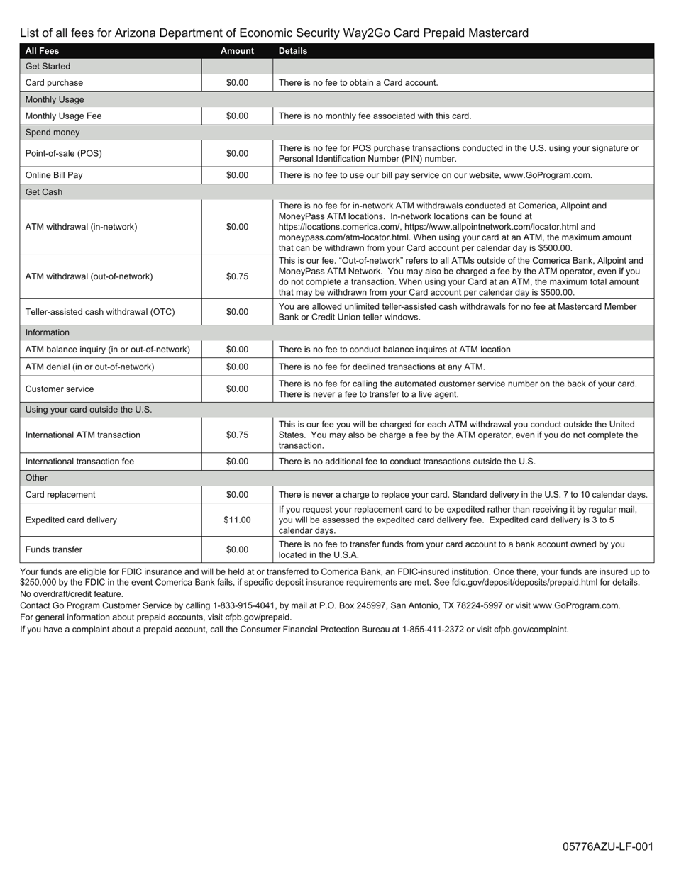 Form CSE-1129A Electronic Payment Authorization - Arizona, Page 4