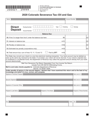 Form DR0021 Colorado Severance Tax - Oil and Gas - Colorado, Page 2