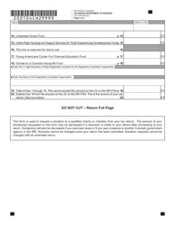 Form DR0104CH Voluntary Contributions Schedule - Colorado, Page 2