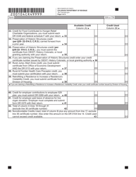 Form DR0104CR Individual Credit Schedule - Colorado, Page 4