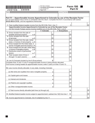Form DR0106 Colorado Partnership and S Corporation and Composite Nonresident Income Tax Return - Colorado, Page 5