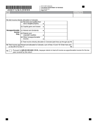 Form DR0112RF Schedule RF Apportionment Schedule - Colorado, Page 2