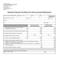 Form DR0226 Nicotine Products Tax Return for Non-licensed Distributors - Colorado, Page 2
