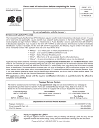 Form DR0104PTC Colorado Property Tax/Rent/Heat Rebate Application - Colorado, Page 12