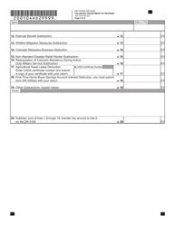 Form DR0104AD Subtractions From Income Schedule - Colorado, Page 5