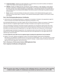 Form DR0231 Tobacco Product Manufacturer Certification - Colorado, Page 4