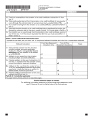 Form DR1305 Gross Conservation Easement Donor Schedule - Colorado, Page 2