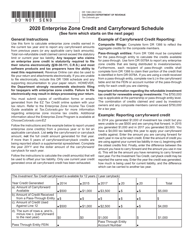 Form DR1366 Enterprise Zone Credit and Carryforward Schedule - Colorado