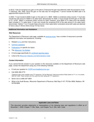 Instructions for Form IC-300 Schedule A-02 Wisconsin Apportionment Percentage for Interstate Financial Institutions - Wisconsin, Page 12