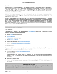 Instructions for Form IC-302 Schedule A-04 Wisconsin Apportionment Percentage for Interstate Telecommunications Companies - Wisconsin, Page 8