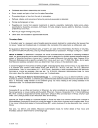 Instructions for Form IC-306 Schedule A-08 Wisconsin Apportionment Percentage for Broadcasters - Wisconsin, Page 2