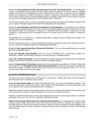 Instructions for Form IC-306 Schedule A-08 Wisconsin Apportionment Percentage for Broadcasters - Wisconsin, Page 5