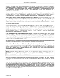 Instructions for Form IC-306 Schedule A-08 Wisconsin Apportionment Percentage for Broadcasters - Wisconsin, Page 6