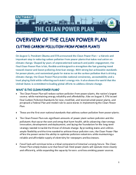 Overview of the Clean Power Plan: Cutting Carbon Pollution From Power Plants