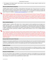 Instructions for Form IC-031 Schedule R Wisconsin Research Credits - Wisconsin, Page 3