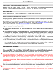 Instructions for Form IC-031 Schedule R Wisconsin Research Credits - Wisconsin, Page 4