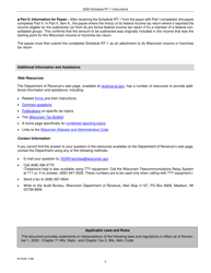 Instructions for Form IC-076 Schedule RT-1 Statement of Disallowed Related Entity Expense - Wisconsin, Page 2