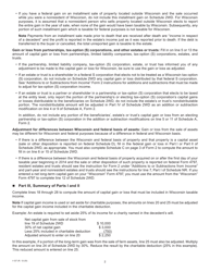 Instructions for Form I-027 Schedule 2WD Capital Gains and Losses - Wisconsin, Page 2