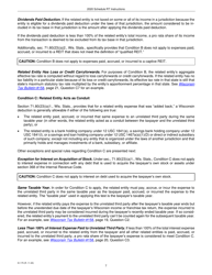 Instructions for Form IC-075 Schedule RT Wisconsin Related Entity Expenses Disclosure Statement - Wisconsin, Page 7