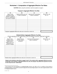 Instructions for Form IC-075 Schedule RT Wisconsin Related Entity Expenses Disclosure Statement - Wisconsin, Page 9