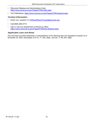 Instructions for Form IP-040 Schedule 3-ET Entity-Level Tax Computation - Wisconsin, Page 10