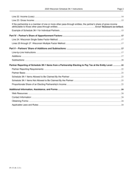 Instructions for Form IP-032 Schedule 3K-1 Partner&#039;s Share of Income, Deductions, Credits, Etc. - Wisconsin, Page 3