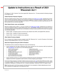 Instructions for Form IC-024 Schedule 4W Wisconsin Subtractions From Federal Income - Wisconsin