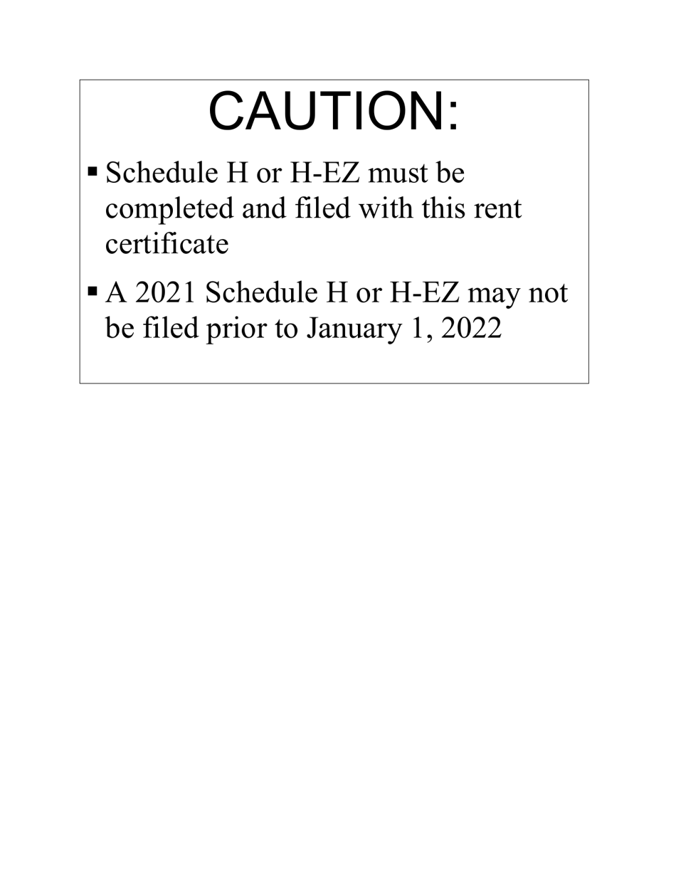 Form I-017I Rent Certificate - Wisconsin, Page 1