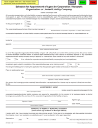Document preview: Form AT-104 Schedule for Appointment of Agent by Corporation/Nonprofit Organization or Limited Liability Company - Wisconsin