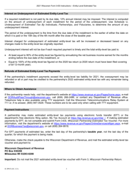 Instructions for Form 3-ES Wisconsin Partnership Estimated Tax - Wisconsin, Page 3