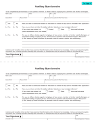 Form AT-212 Application for Vessel Permit - Wisconsin, Page 3