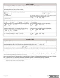 Form AT-107 Application for Sports Club or Racetrack Permit - Wisconsin, Page 2