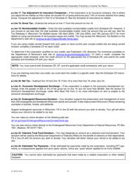 Instructions for Form 4, IC-040 Wisconsin Non-combined Corporation Franchise or Income Tax Return - Wisconsin, Page 31