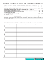 Form BT-136 Fermented Malt Beverages Permit Application - Wisconsin, Page 11