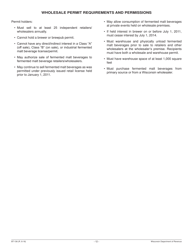 Form BT-136 Fermented Malt Beverages Permit Application - Wisconsin, Page 12