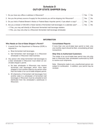 Form BT-136 Fermented Malt Beverages Permit Application - Wisconsin, Page 9