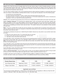 Instructions for Form PRA-012 Premier Resort Area Tax Return - Wisconsin, Page 2