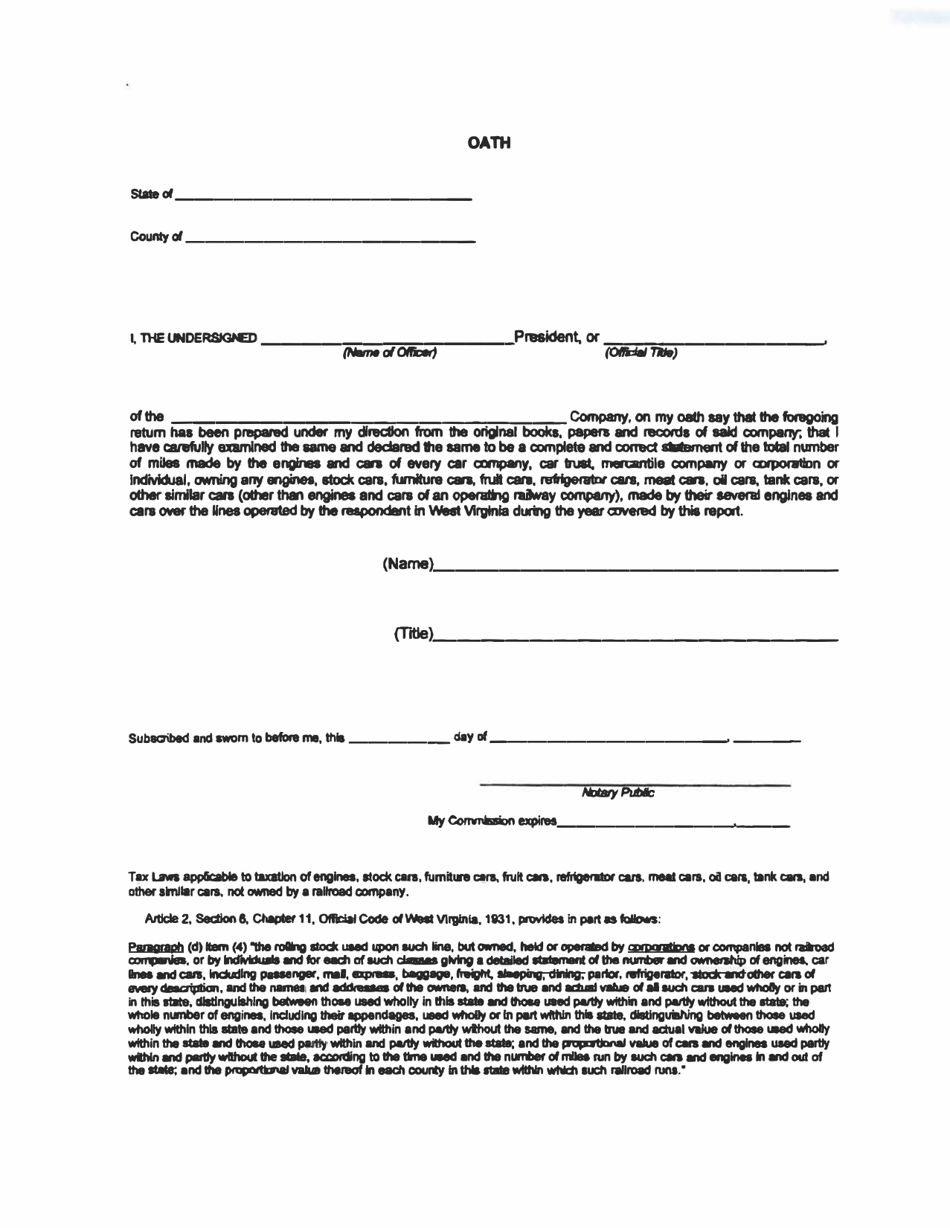 Board of Public Works Annual Report: Car Lines - West Virginia, Page 8