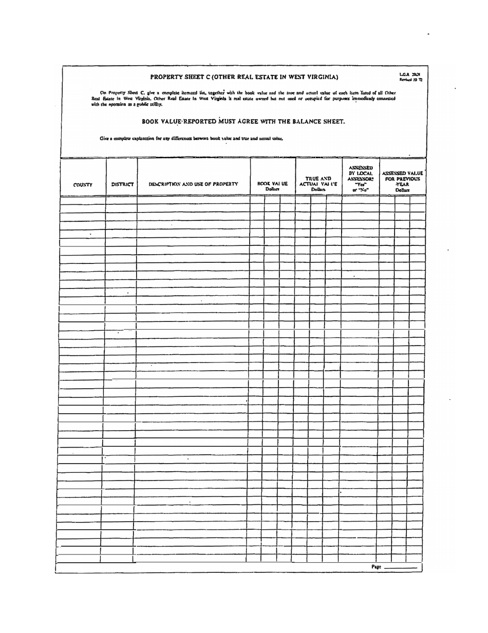 Board of Public Works Annual Report: Airlines - West Virginia, Page 11