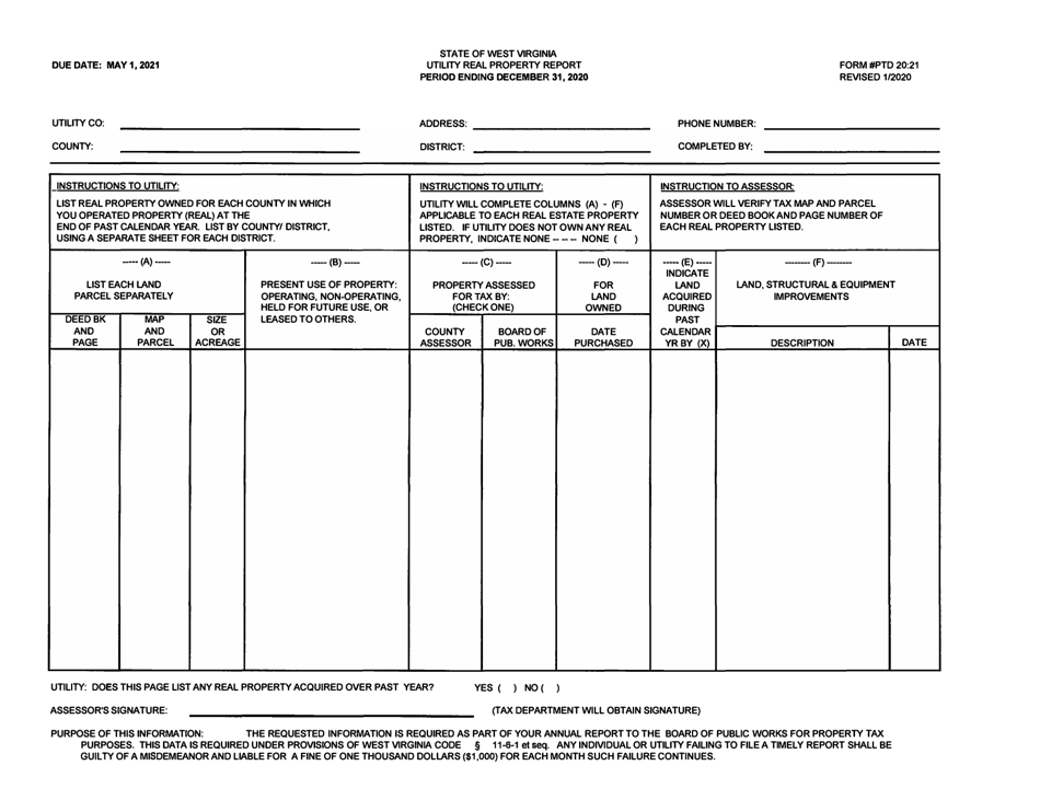 Board of Public Works Annual Report: Airlines - West Virginia, Page 14