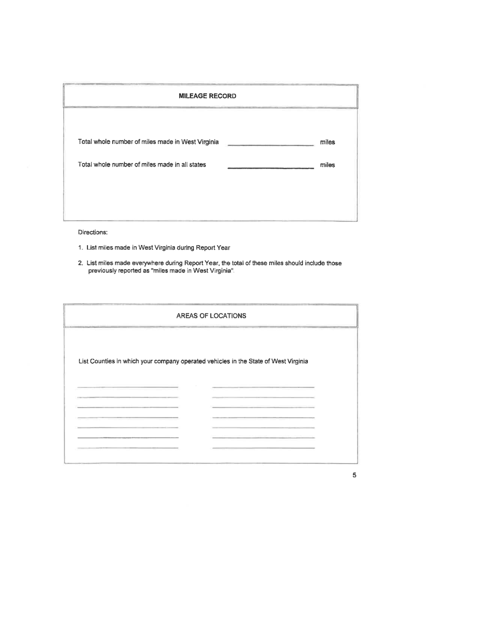 Board of Public Works Annual Report: Bus - Limo - West Virginia, Page 7